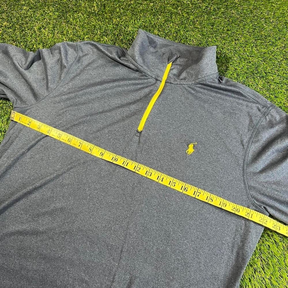 Polo Ralph Lauren Performance 1/4 Zip Pullover Large Navy Blue Active Shirt - Picture 4 of 7